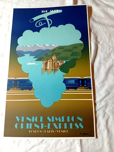 Affiche venice simplon orient - venice,