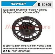 Poulie De Démarrage TECUMSEH Tondeuse Ceinture Futura Synergy R160395