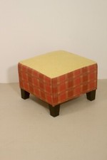 Pouf carré tissu Kenzo édition Lelievre. Réf Patou