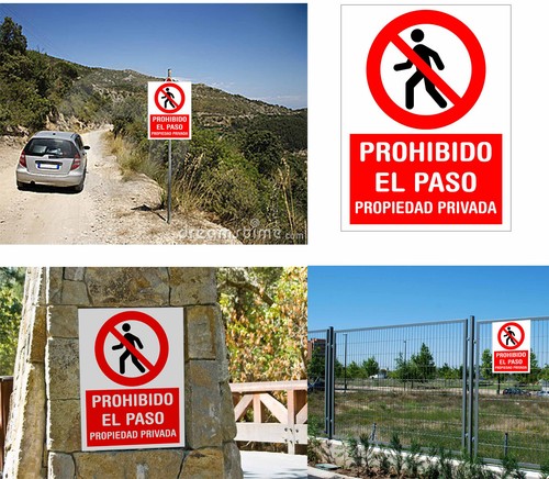 Panneau prohibé accès - prohibÉ, l'accÈs