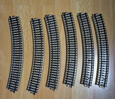 MÄRKLIN HO voie M : lot de 6 rails courbes ref 5200