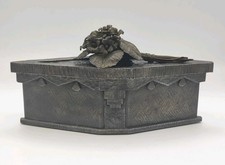 Rare boîte en fer forgé art deco