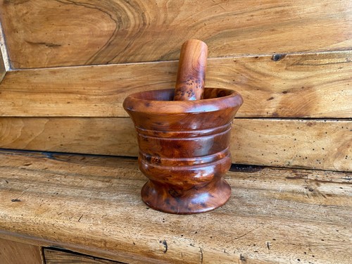 Mortier pilon bois - et,