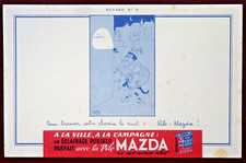BUVARD - PILE MAZDA - GROSSE DAME SUR SON MARI N°6 -  ILLUSTRATEUR DUBOUT -
