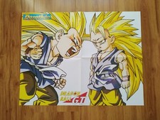 Poster Dragon Ball GT Goku SS4 / Gogeta Baby Vegeta Dorothée magazine