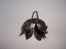 Support griffe (tulipe de lampe, applique ou lustre fer forgé Art Déco) muller