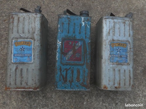 Ancien bidons essence de 5 - ancien,