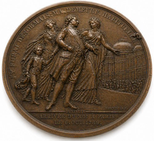 Large french historical medal - large,