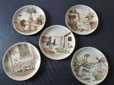 5 Assiettes Sarreguemines
