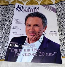 Magazine Bien Etre Sante Michel Drucker  Rare Dedicace Autograph