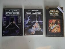 (63) STAR WARS lot DVD K7 vidéo blue harvest , the people Vs lucas, SW épisode 1