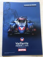 Dossier De Presse 24 Heures Du Mans 2017 Vaillante Rébellion Michel Vaillant 