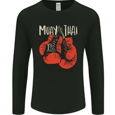 Gants De Boxe Muay Thai MMA T-Shirt À Manches Longues Pour Hommes