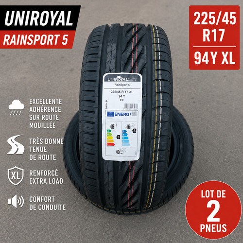 Lot pneus uniroyal - pneus,