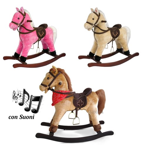 Cheval bascule bois pour - À, en
