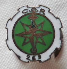 Insigne boutonnière 269° CCR CIE CIRCULATION TRAIN émail ORIGINAL fixation patin