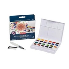Derwent Aquarelle Peinture Godet Ensemble De 24 Couleurs