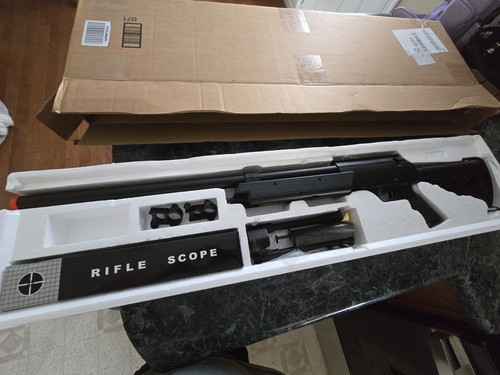 Black airsoft sniper rifle - airsoft,