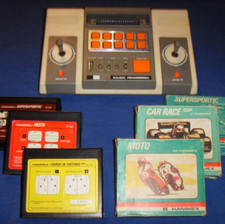 Ancienne console avec 3 jeux hanimex en boite cassette cartouche