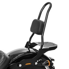 Sissy Bar CSL + porte bagages pour Harley Softail Street Bob 18-24 noir