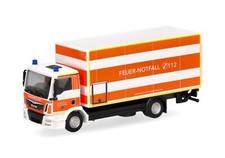 HERPA - Camion avec hayon des pompiers de Düsseldorf – MAN TGM 4x2 - 1/87 - H...