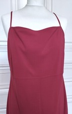 CERRUTI ROBE DRESS VESTALE COUTURE  CREPE GRAPHIQUE ULTRA LONGUE SOIREE T XL T42