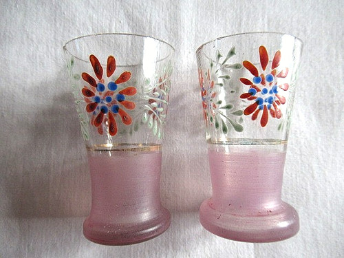 Verres liqueur emailles à - 2,