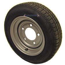 Roue et pneu 12" pour remorque fourgon Ifor Williams 3500kg Box 155/70 R12