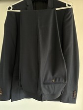 Sandro Paris Costume Homme Bleu Marine - Veste Taille 44 & Pantalon Taille 38