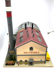 43909 DIORAMA / MAQUETTE PLASTIQUE ET CARTON / USINE VALLOUREC 1/87 HO