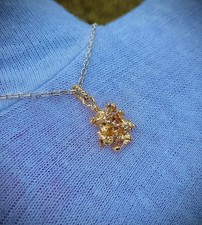 ⚜️PÉPITE OR ROSÉ 20/22K PENDENTIF ?? 1,75 GRAM COULEUR VOLCANIQUE 21MM⚜️RÉF108