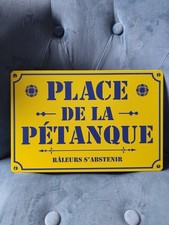 Plaque métal place de la