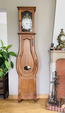 Comtoise en chêne massif, mouvement au Coq époque XVIIIe échappement arrière