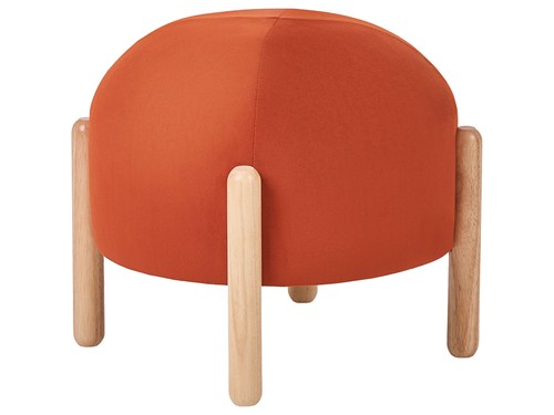 Repose pied pouf velours - repose-pied,