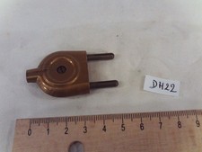 Fiche mâle en plastique Bronze pour fil souple lampe de chevet Ø 4 mm (DH22)