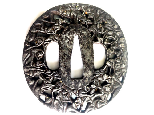 Tsuba sukashi antique - tsuba,