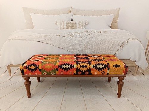 Hallway bench turkish rug - hallway, bench,