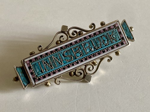 Broche argent micro mosaique - micro,
