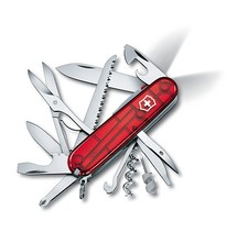 Victorinox - Couteau Suisse Huntsman Lite LED Rubis 22 Fonctions - 1.7915.T