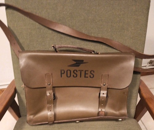 Sacoche cuir marron - vintage, la