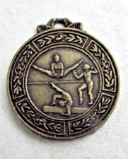 Ancienne médaille en métal Gymnastique (Poutre, Barre fixe, sol)