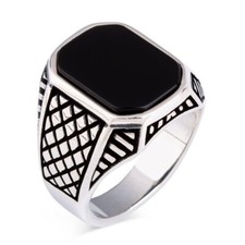 Véritable Onyx Noir Pierre