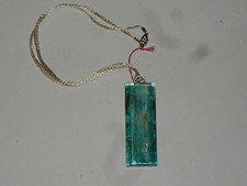 Collier avec plaque de verre