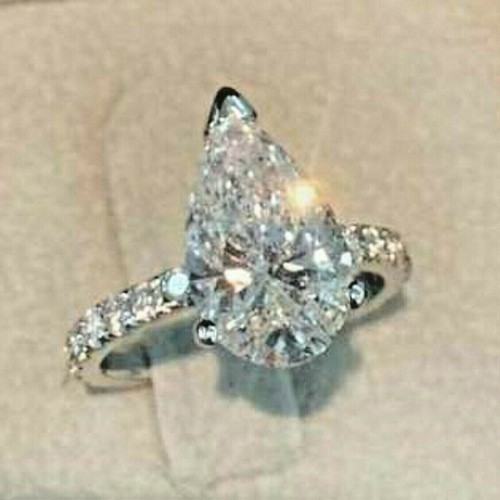 40ct poire coupe moissanite - 3.40ct,
