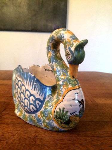Joli cygne faience de - ,