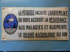 Plaque émaillée Potasse d'Alsace ancienne
