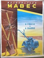 BAUDOIN P MOTOCULTEUR MABEC AFFICHE 