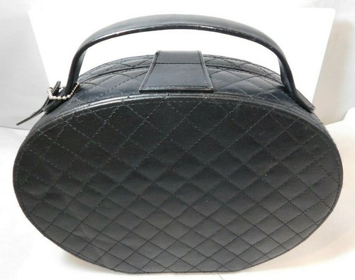 Sac maquillage cuir noir - À,