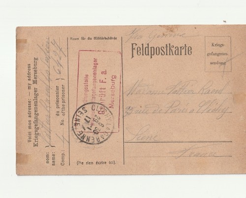 1917 prisonnier guerre - prisonnier, de