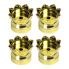 4 bougeoirs Lotus pour bougies